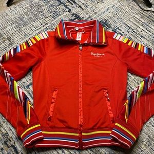 Rare PePe Jeans London Bomber Varsity Jacket